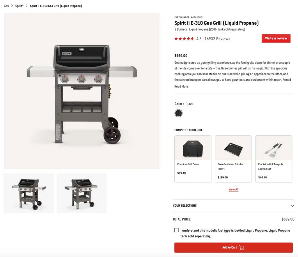 Detailed Product Cards in Online store