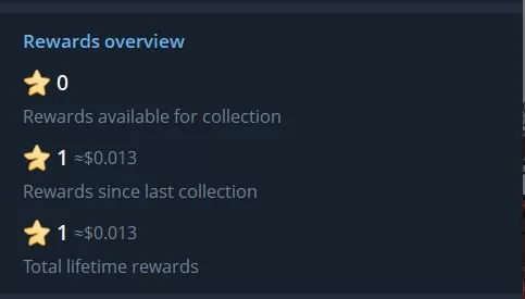 💡 Example: 1 Star ≈ $0.013. Withdrawals usually start from 1,000 Stars.