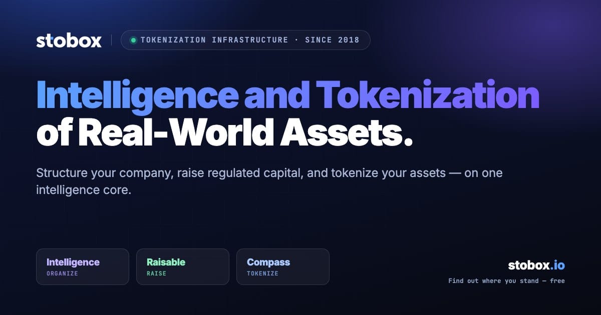 Stobox, real-world asset tokenization infrastructure